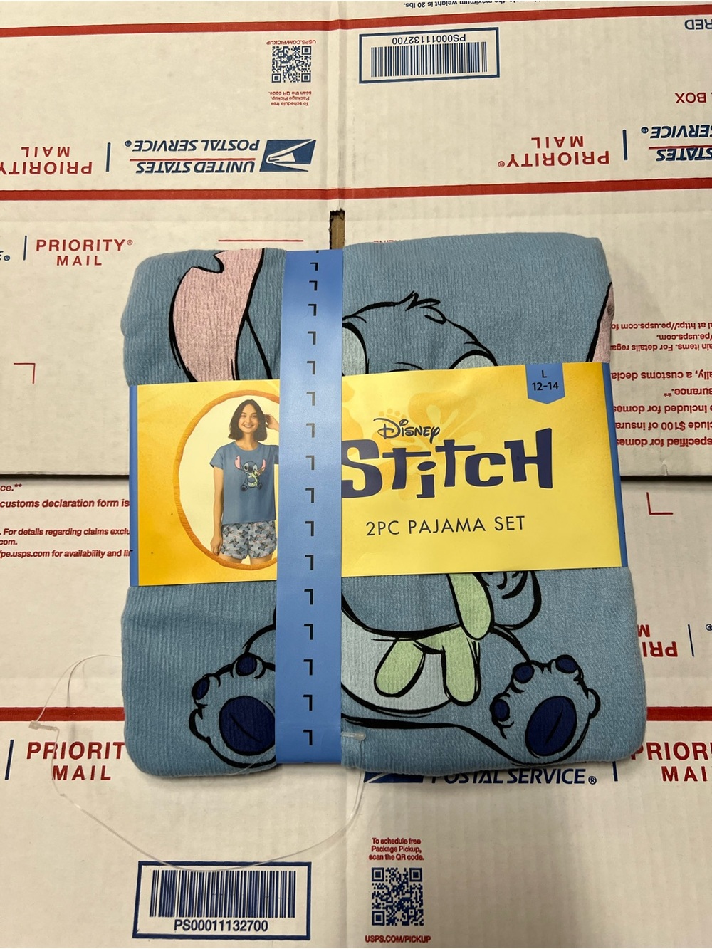 Disney Blue Stitch Short Pajama Set